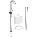 Grifo electrónico para lavabos Geberit Piave, montaje de encimera, servicio de red, con caja funcional vista: Cromado brillante, Mezclador=Con mezclador